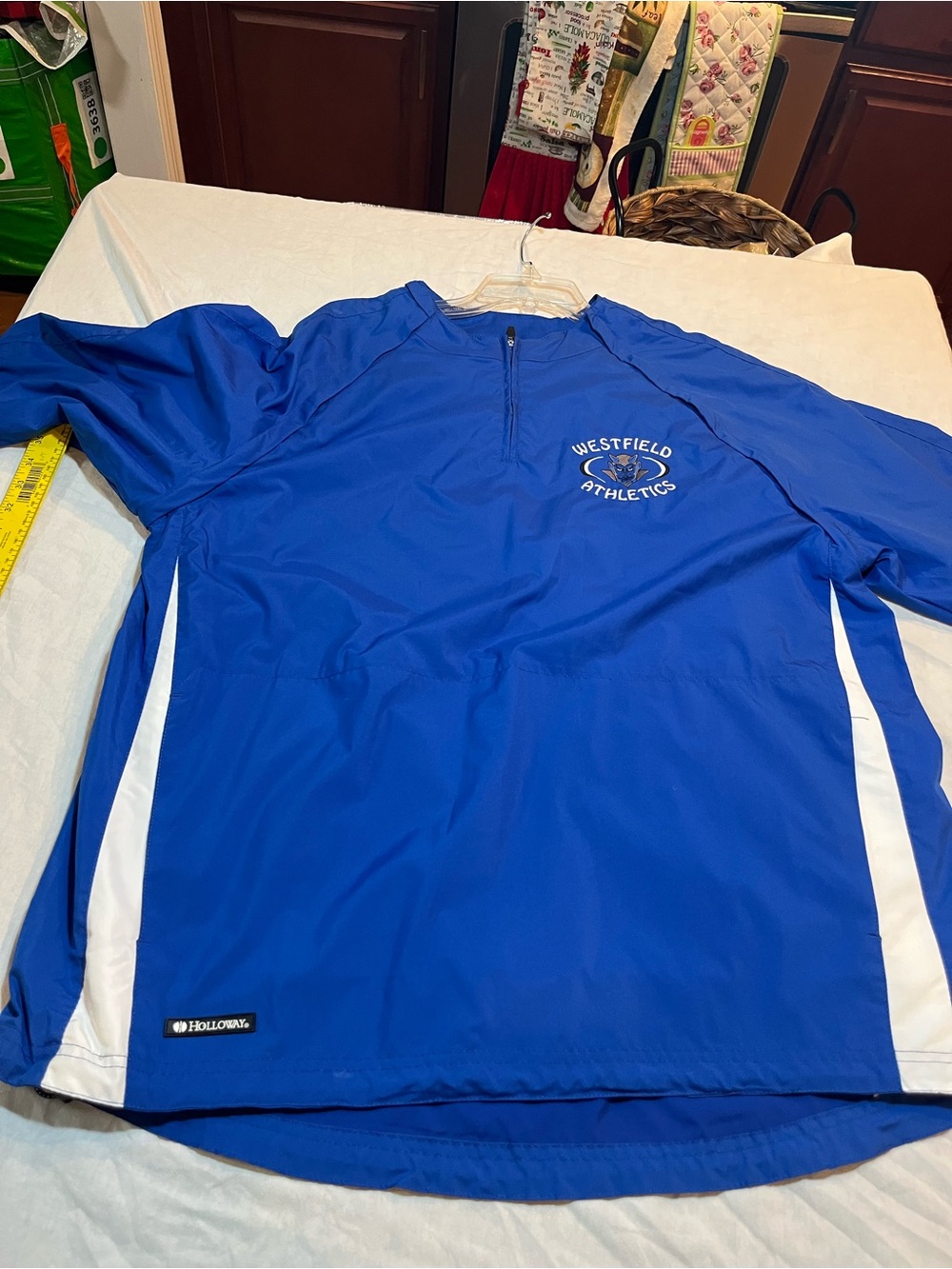 Holloway large Westfield Athletics Blue Windbreaker Pullover like new